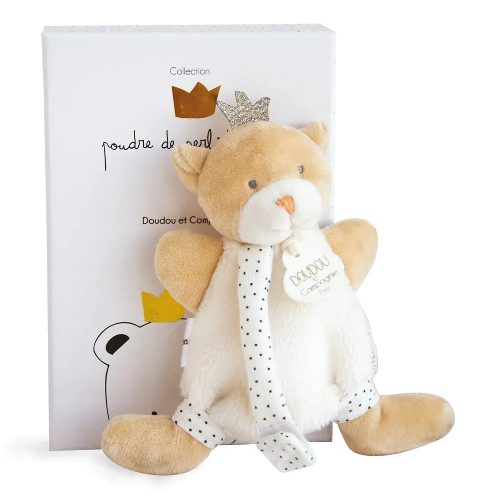 Little King Bear Pacifier Holder | Doudou Et Compagnie
