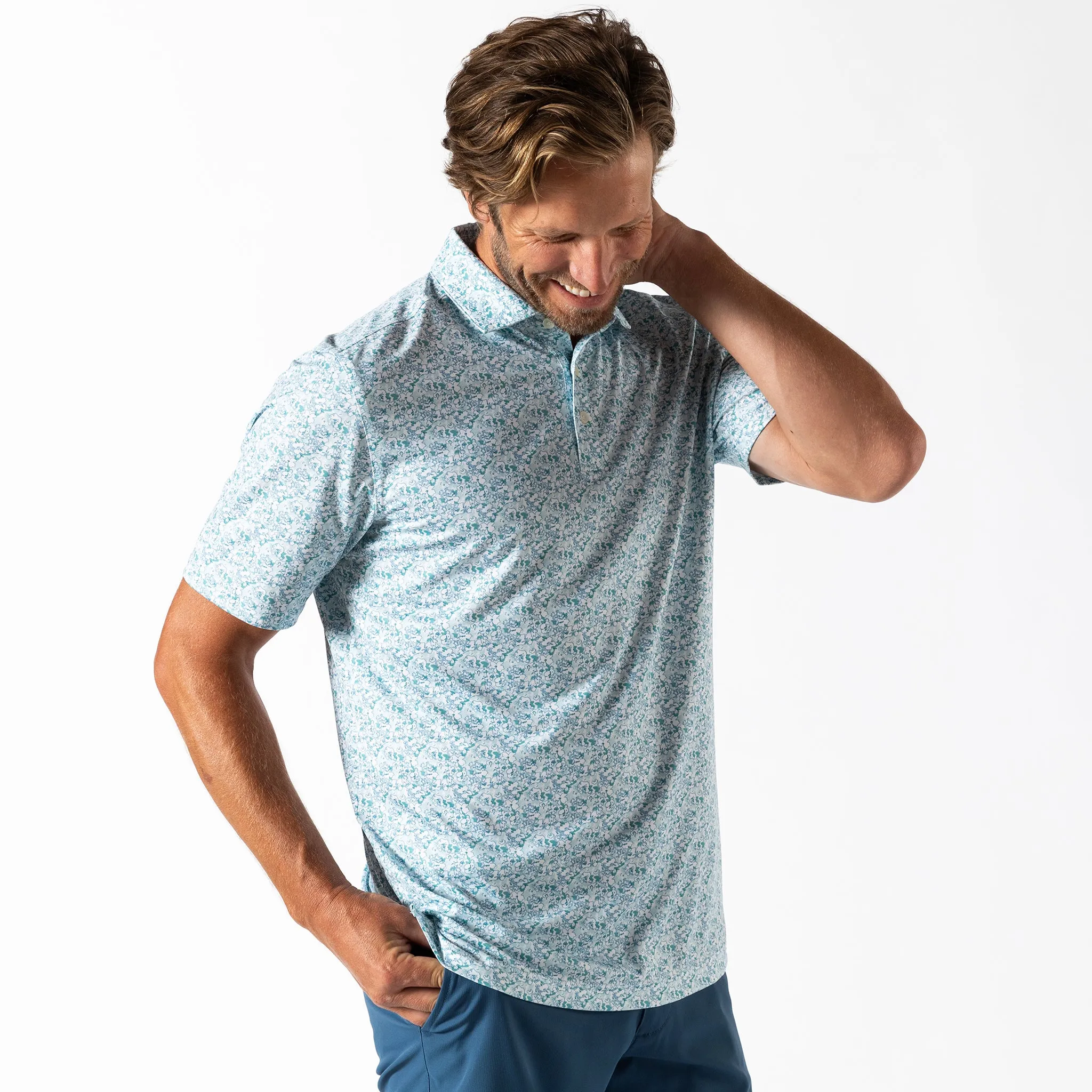 Long Drive Performance Polo - Canopy Floral