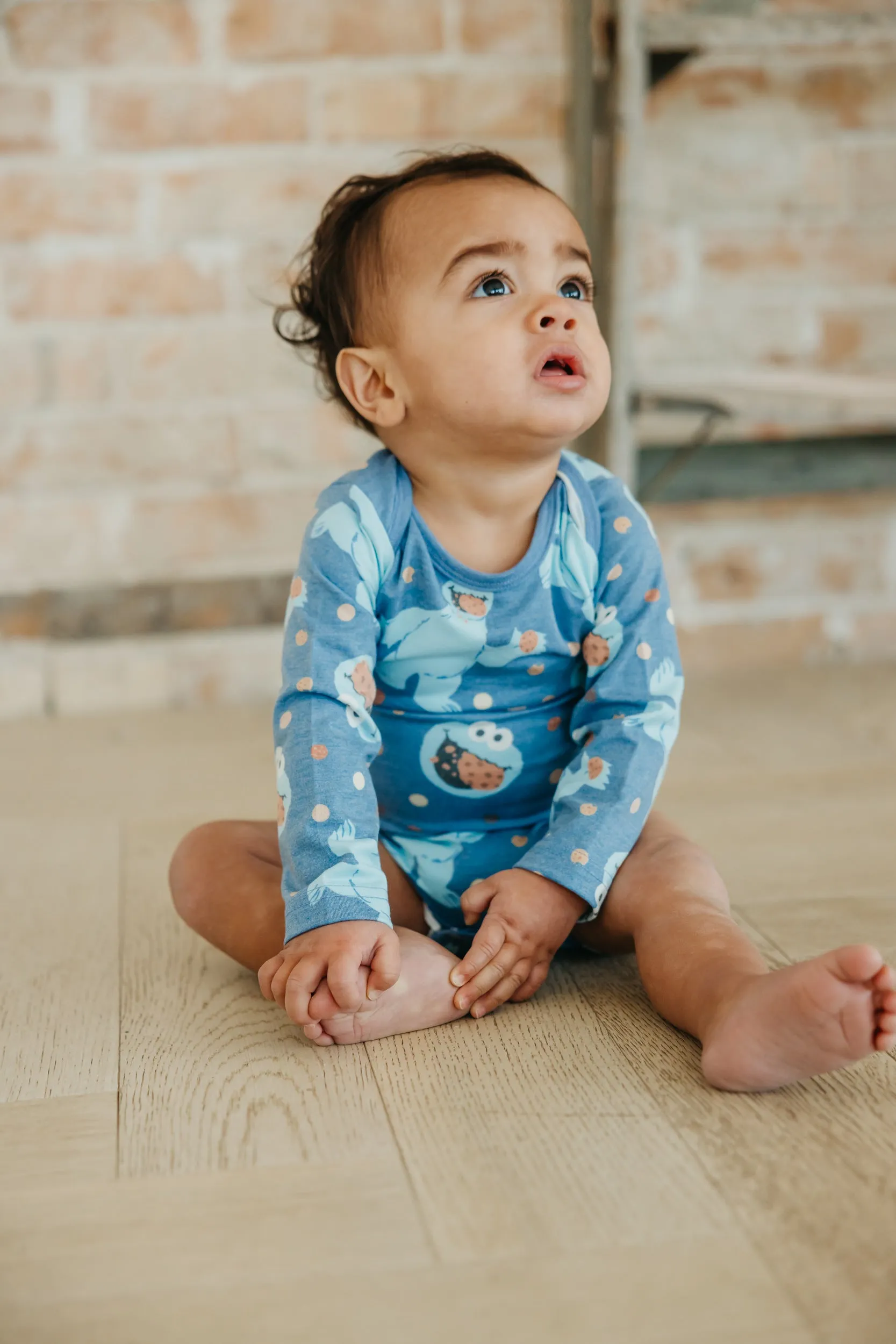 Long Sleeve Bodysuit - Cookie Monster