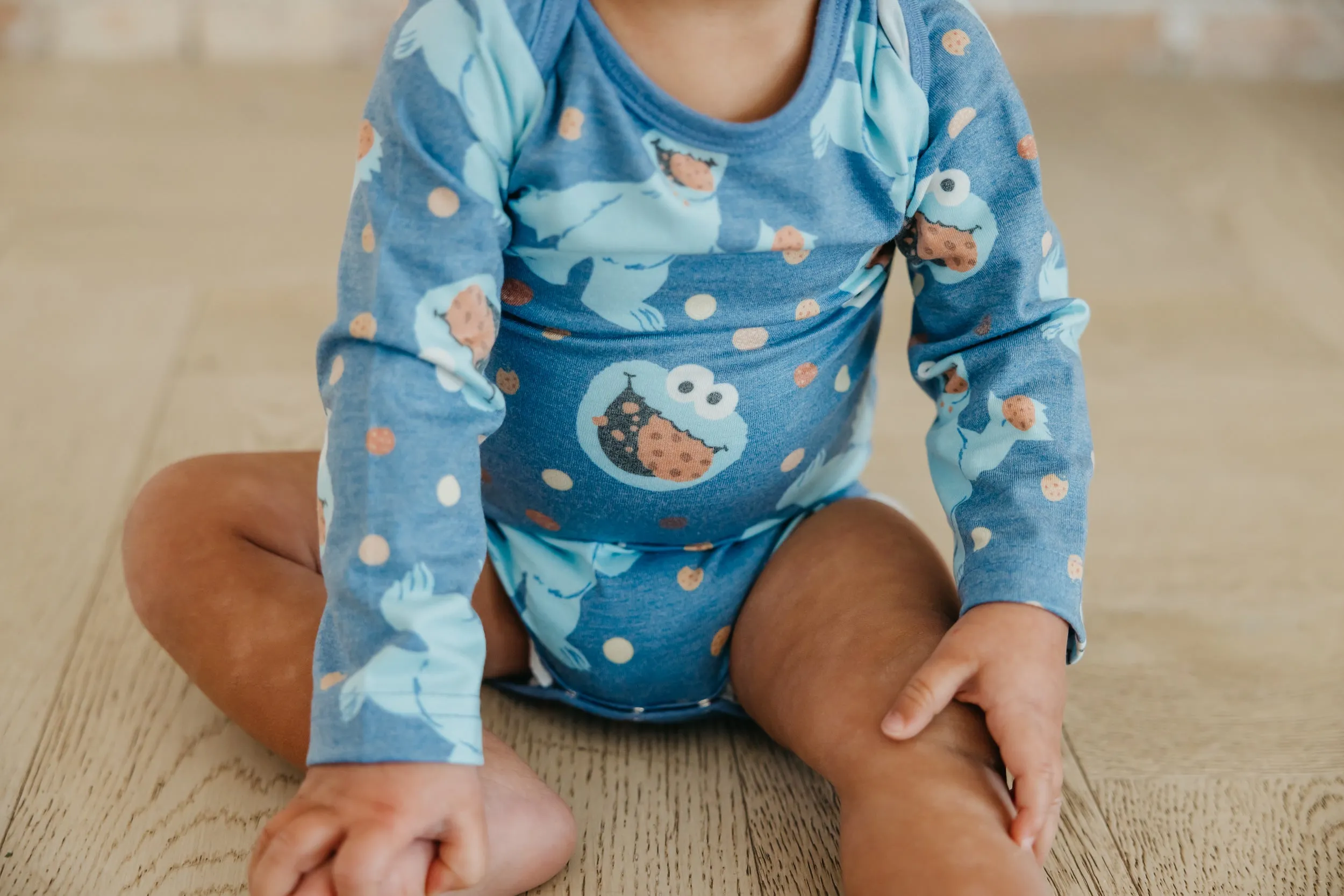 Long Sleeve Bodysuit - Cookie Monster