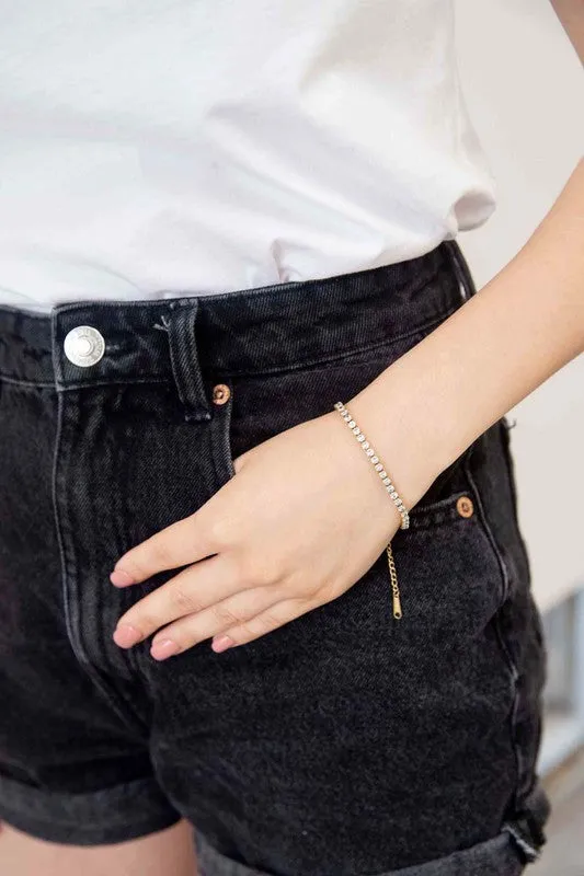 Lovoda Round Stone Tennis Bracelet