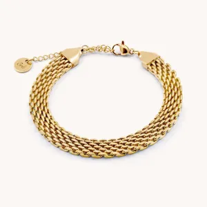 Luxe Mesh Bracelet, Gold