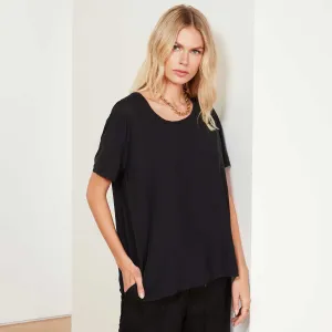 Matte Cupro Tee - Black
