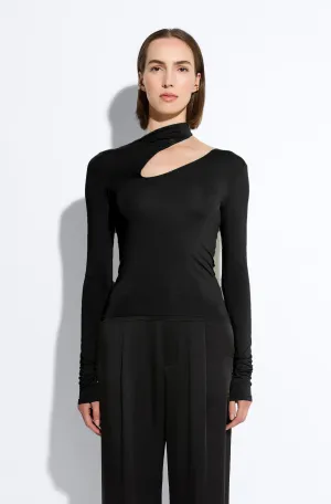 Matte Viscose Asymmetric Top