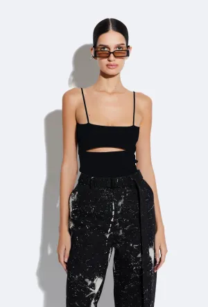 Matte Viscose Slit Tank