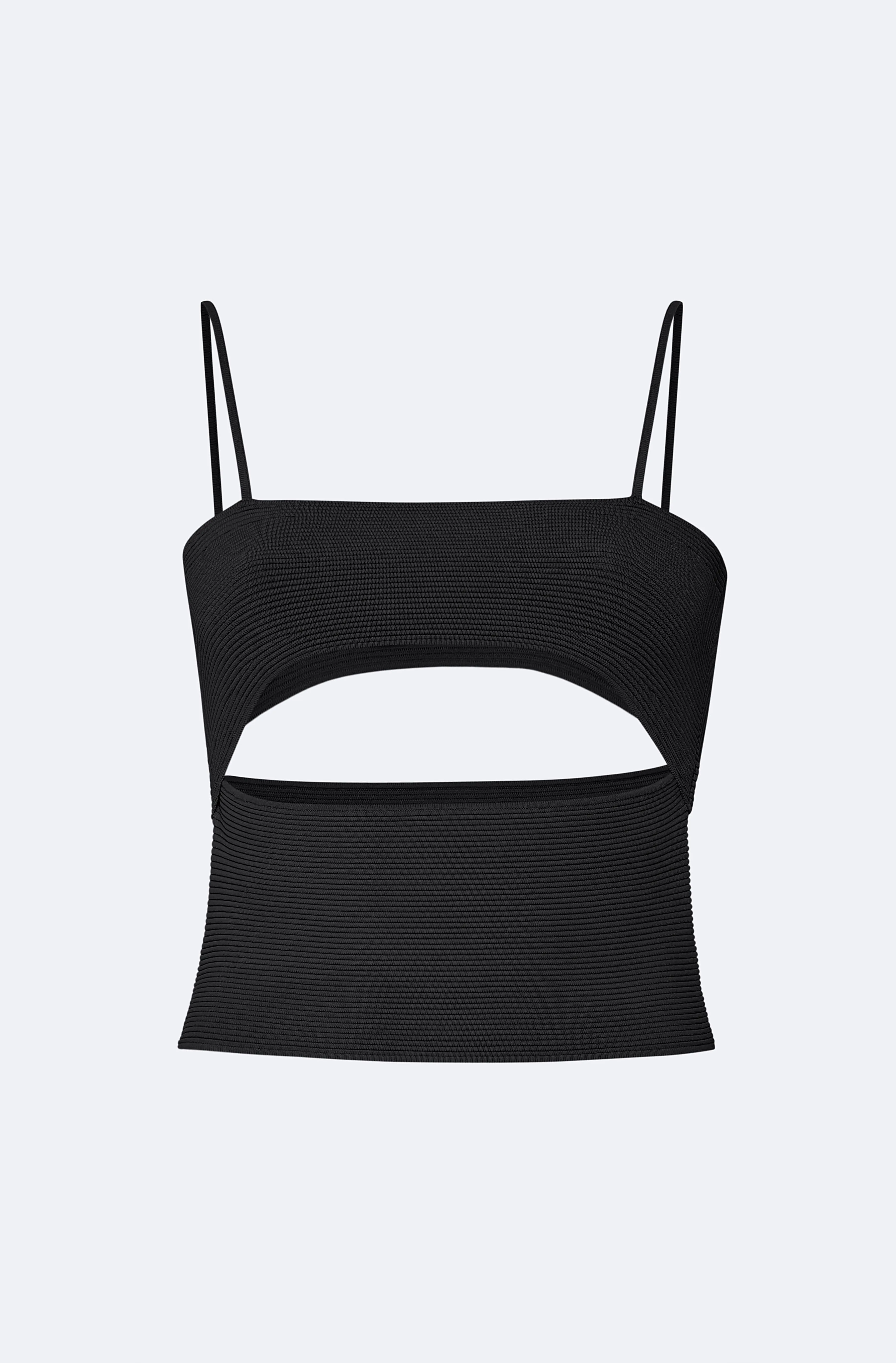 Matte Viscose Slit Tank