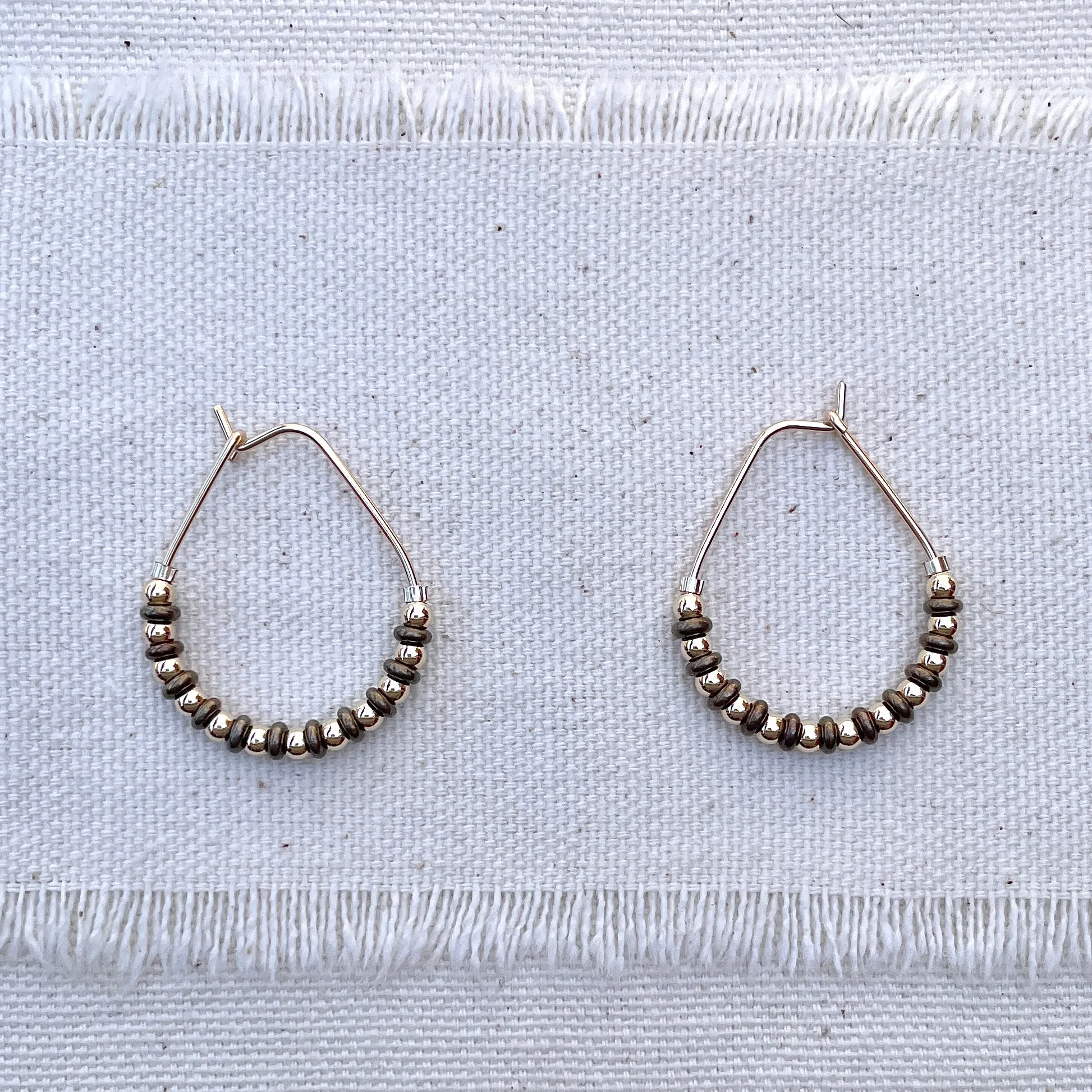 MELODY Ovaline Bead Hoops