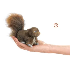 Mini Red Squirrel Finger Puppet