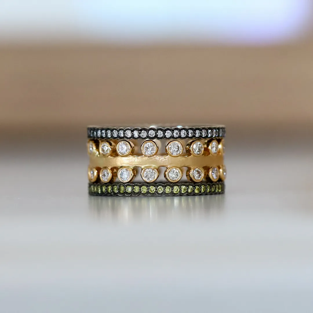 Mist White Diamond Band