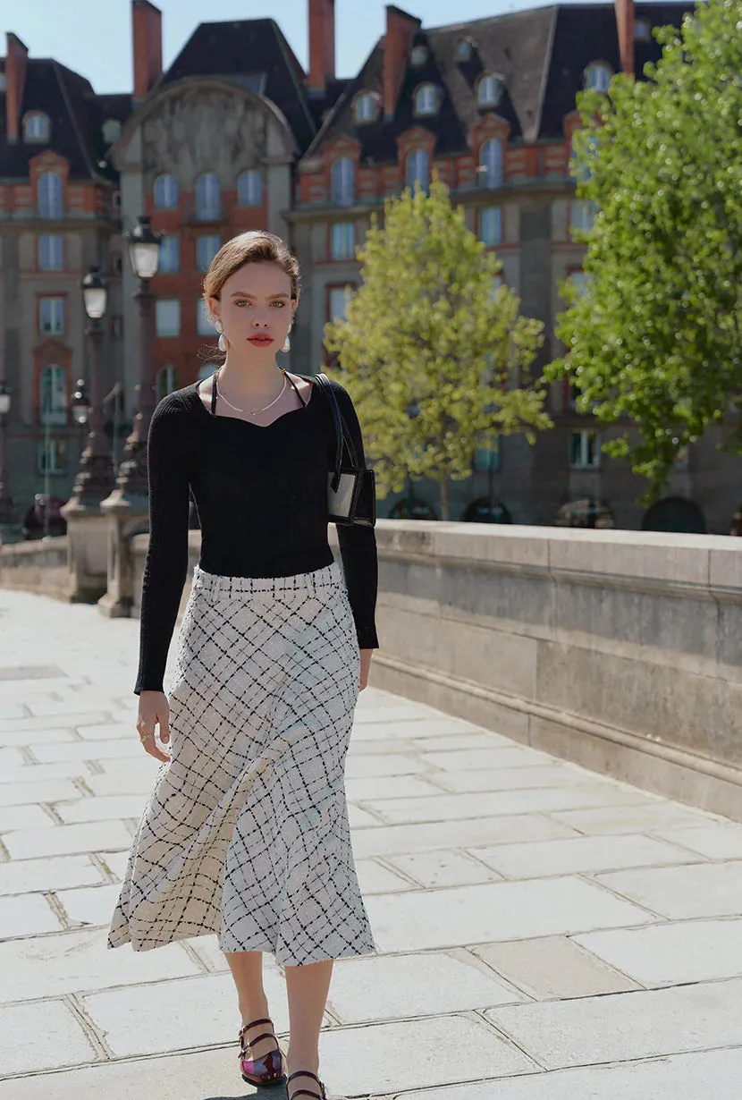 Monty Midi Tweed Skirt