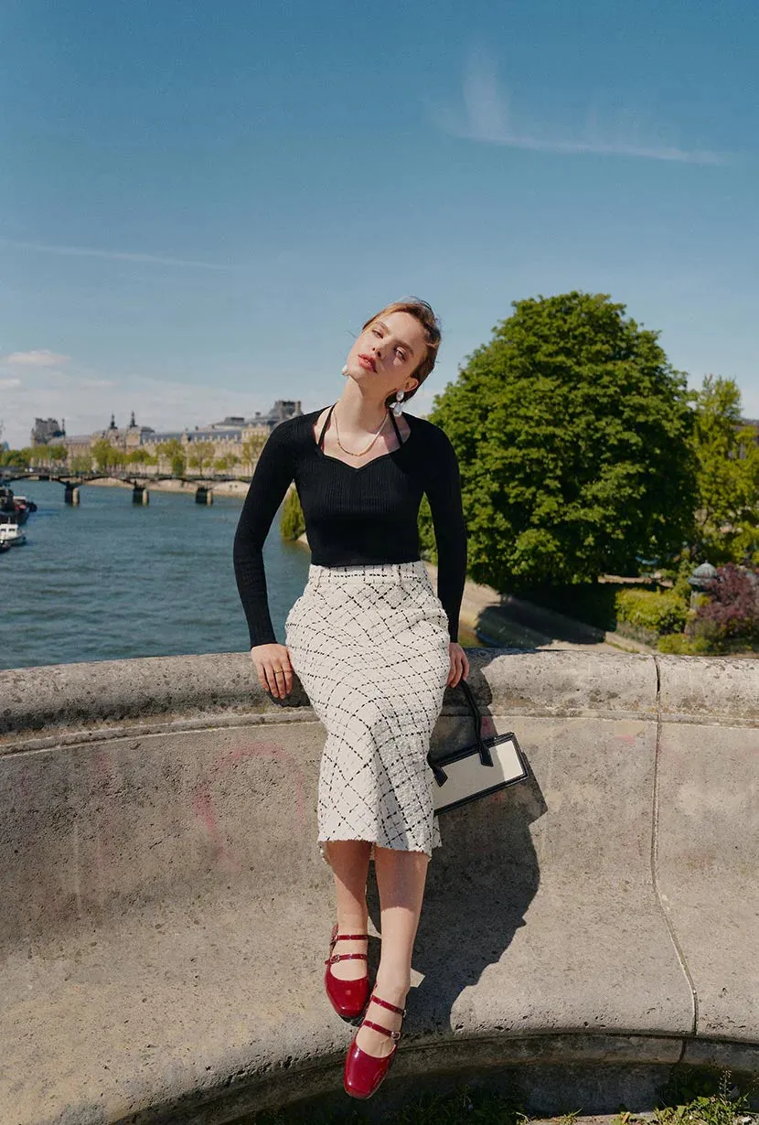 Monty Midi Tweed Skirt