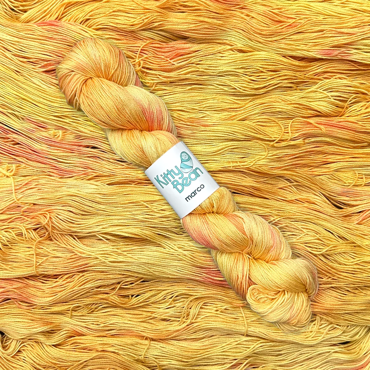 NEW Marco Sock: Pima Cotton Fingering Yarn | Hand-Dyed Skeins | KittyBean Knitting