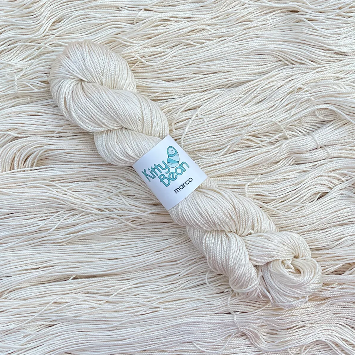 NEW Marco Sock: Pima Cotton Fingering Yarn | Hand-Dyed Skeins | KittyBean Knitting