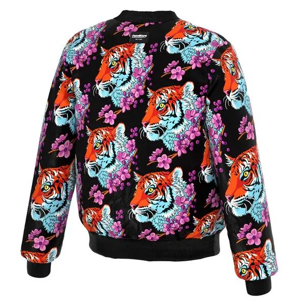 NEW Retails $200, Fresh Hoods Men's APC Tiger Sakura Bomber Jacket, Sz S