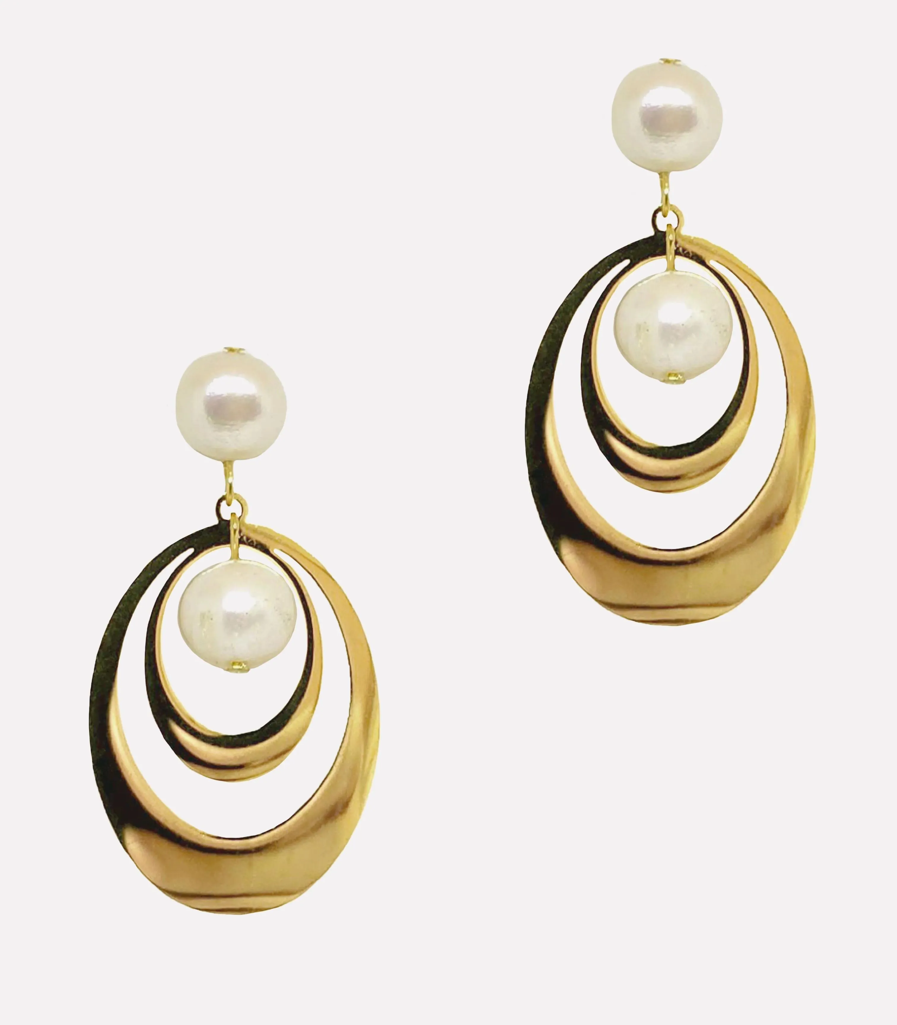Ola Perla Wave Earrings