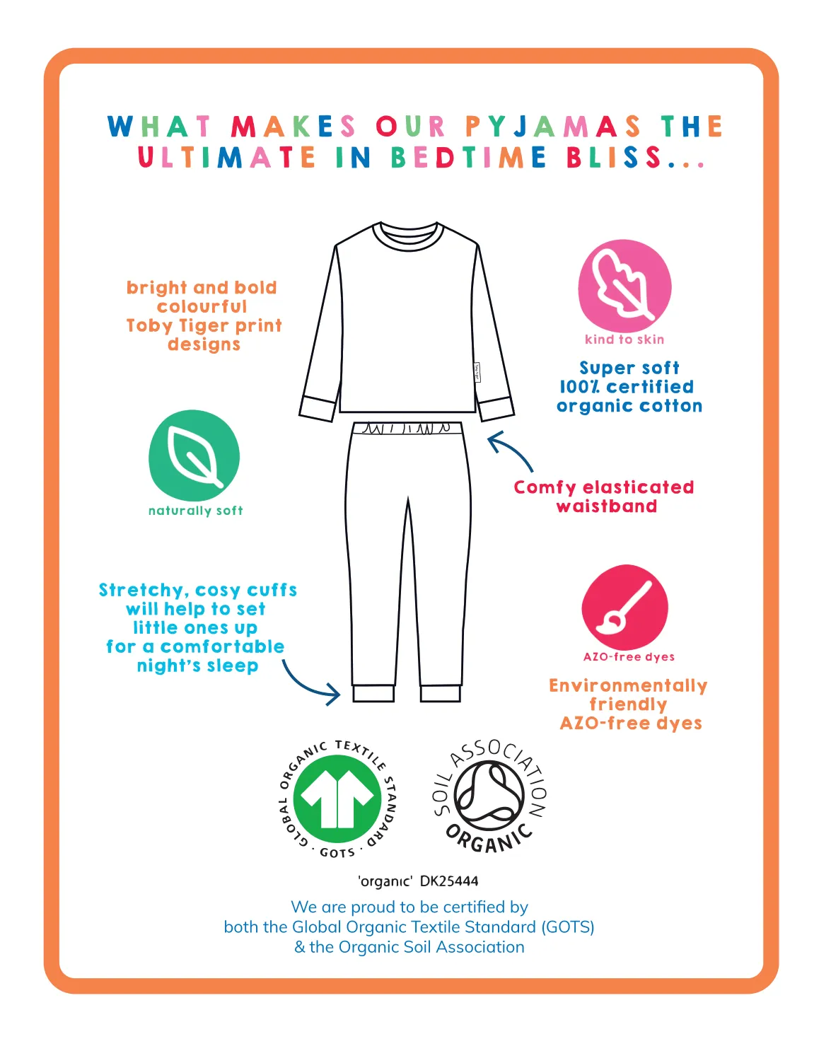 Organic Autumn Print Pyjamas