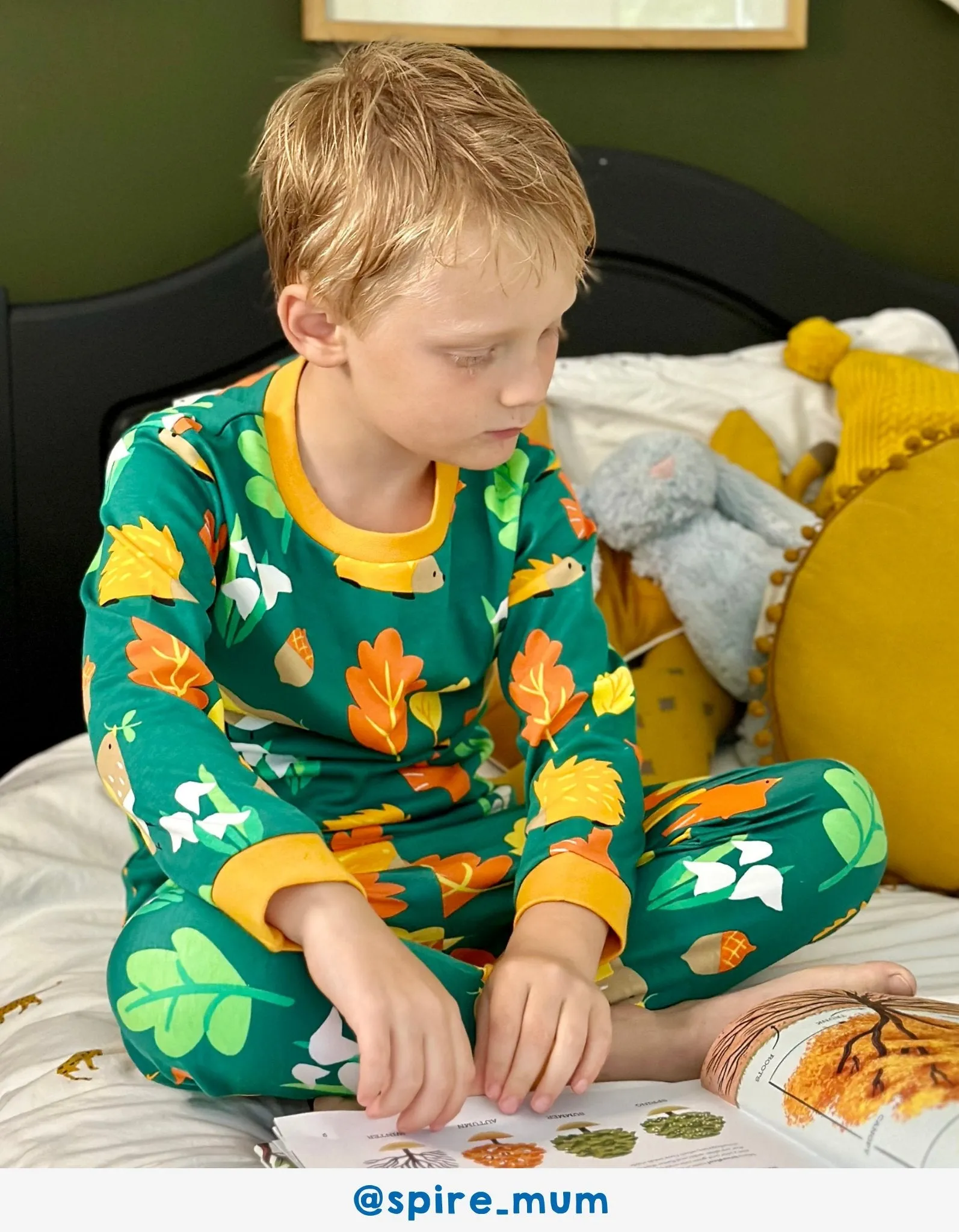 Organic Autumn Print Pyjamas