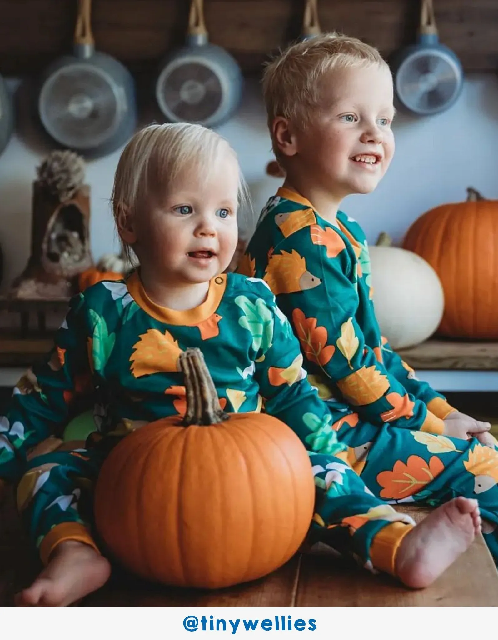 Organic Autumn Print Pyjamas