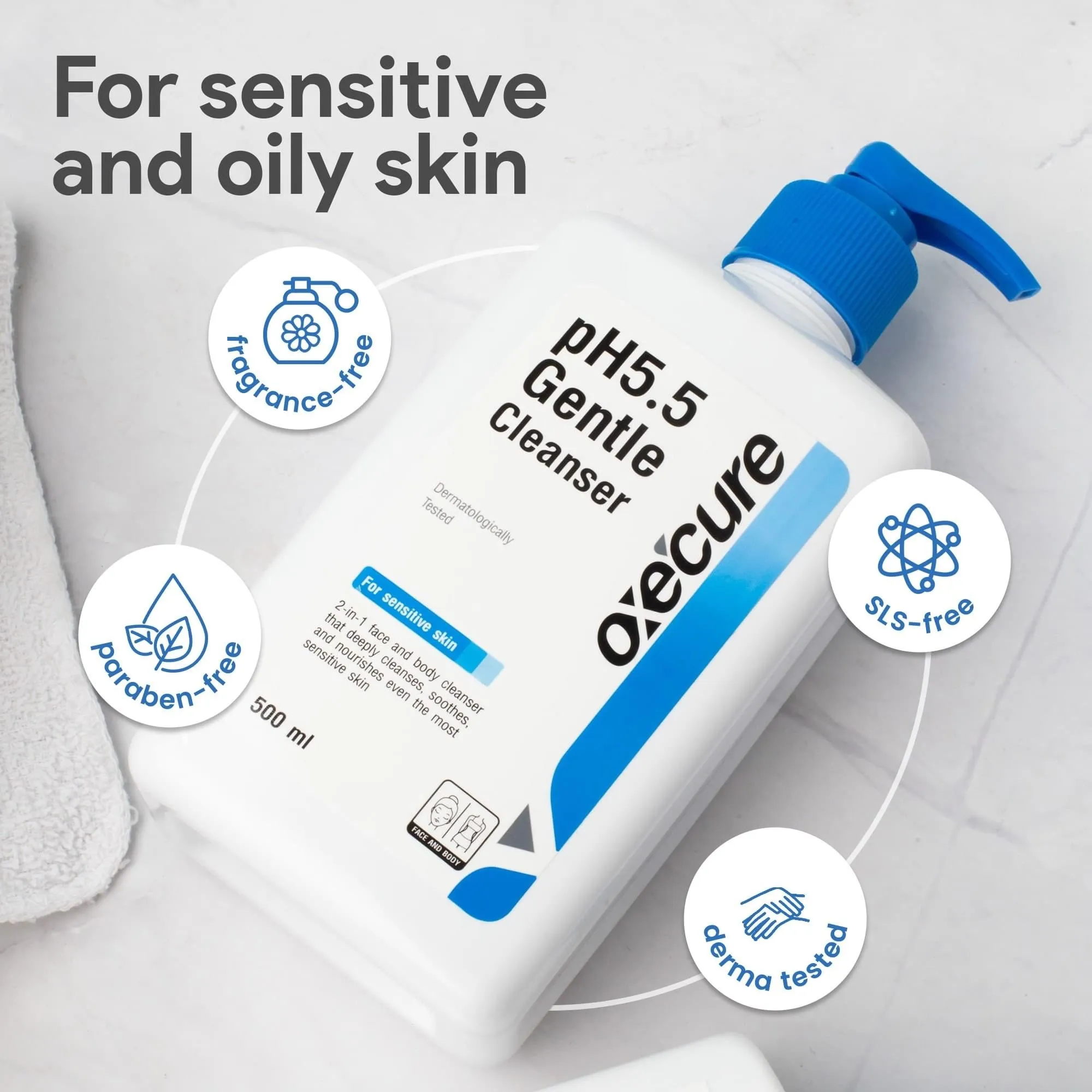 Oxecure pH 5.5 Gentle Cleanser 250ml