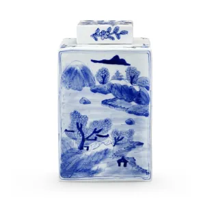 Peony Square Jar