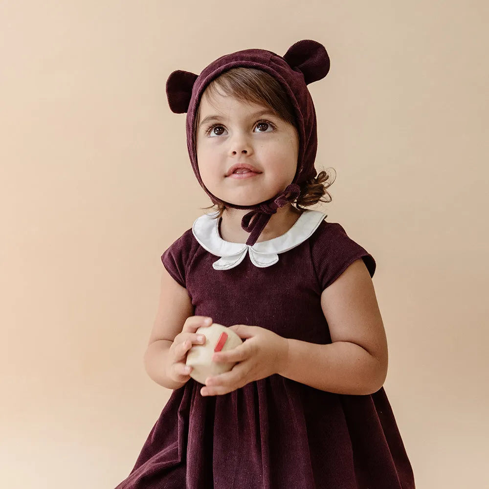Peter Pan Collar Dress | Pink Meringue Corduroy
