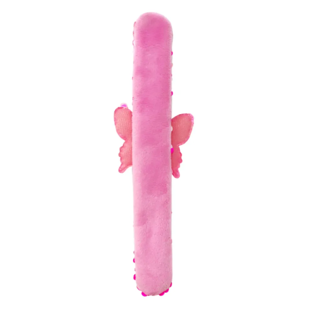 Pink Poppy Butterfly Sequin Slap Bracelet