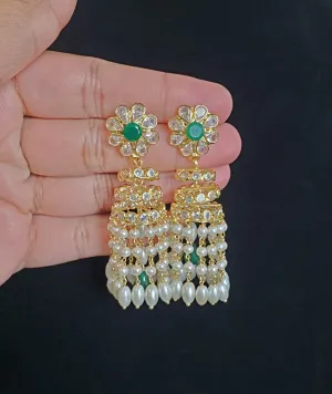 Prathyu Chaitanya Light Weight Pearl Tassel Jhumkas