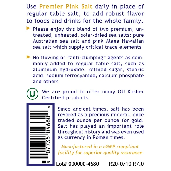 Premier Pink Salt 12 oz