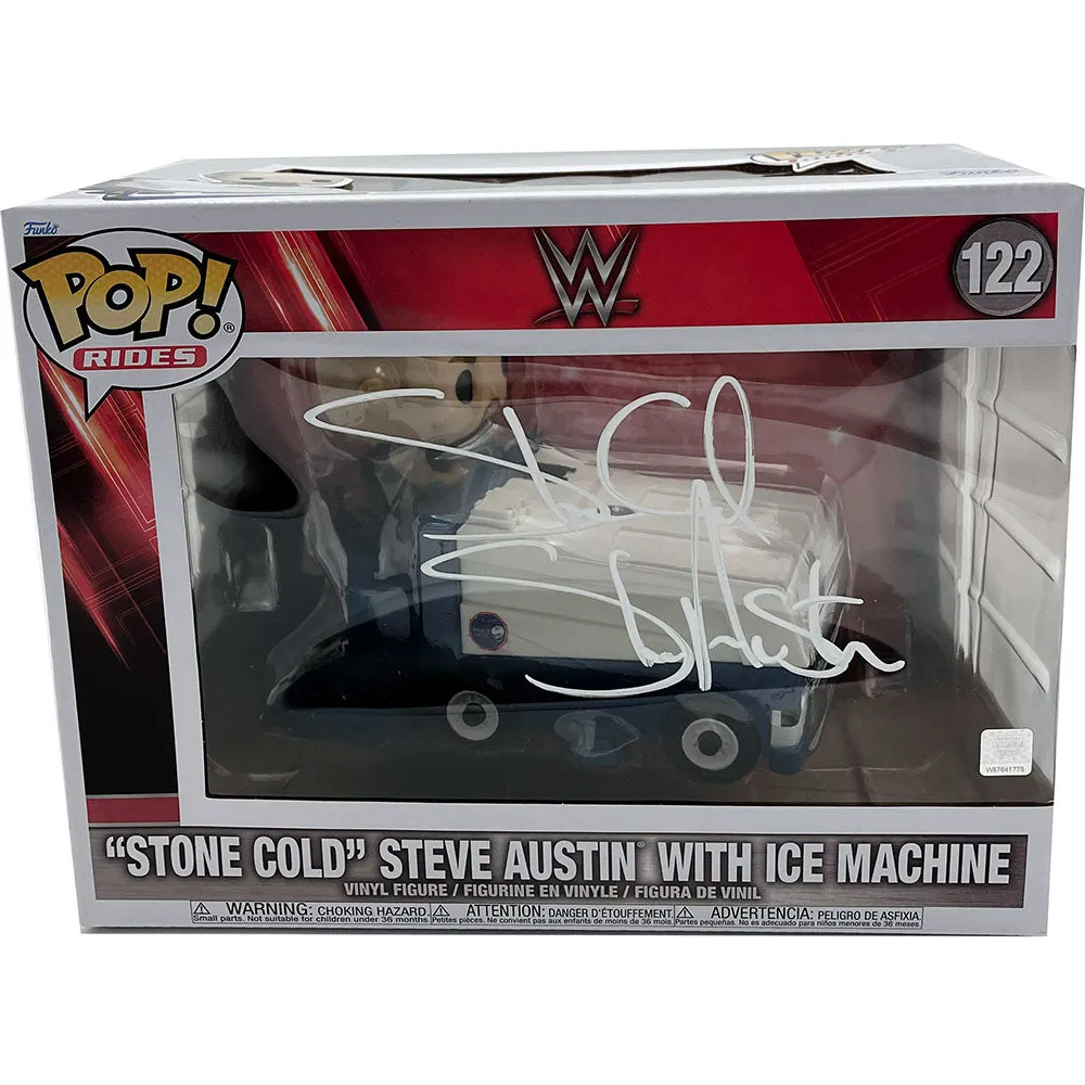 "Stone Cold" Steve Austin Autographed  Deluxe Funko Pop! Rides Display