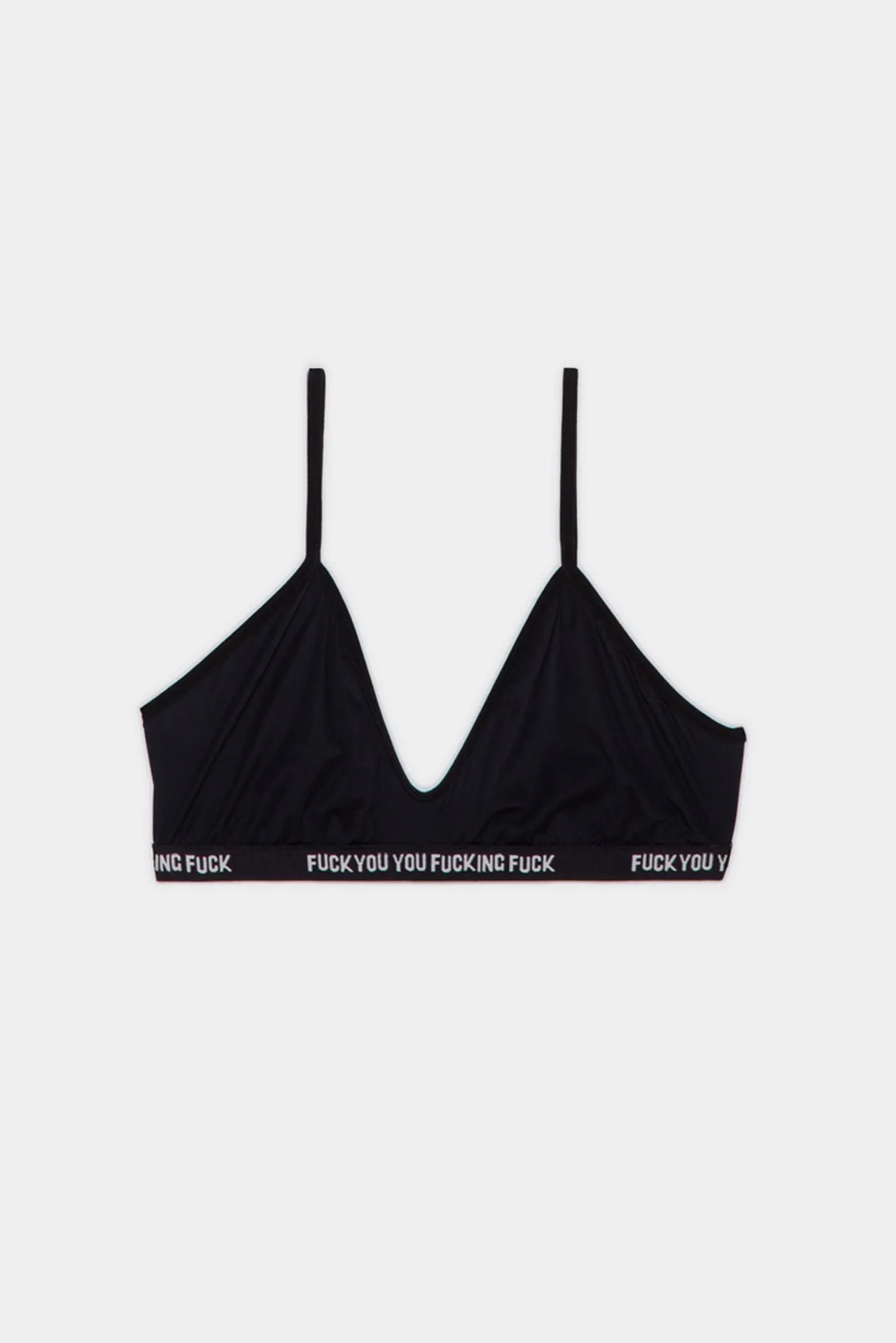 R13 FUUFF  bralette -black