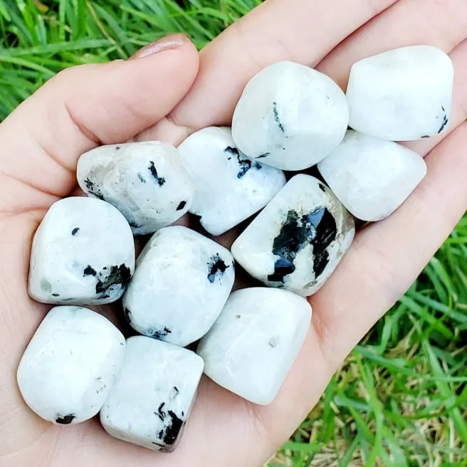 Rainbow Moonstone Crystal | Tumbled Stone | Polished Moonstone Gemstone | Choose How Many