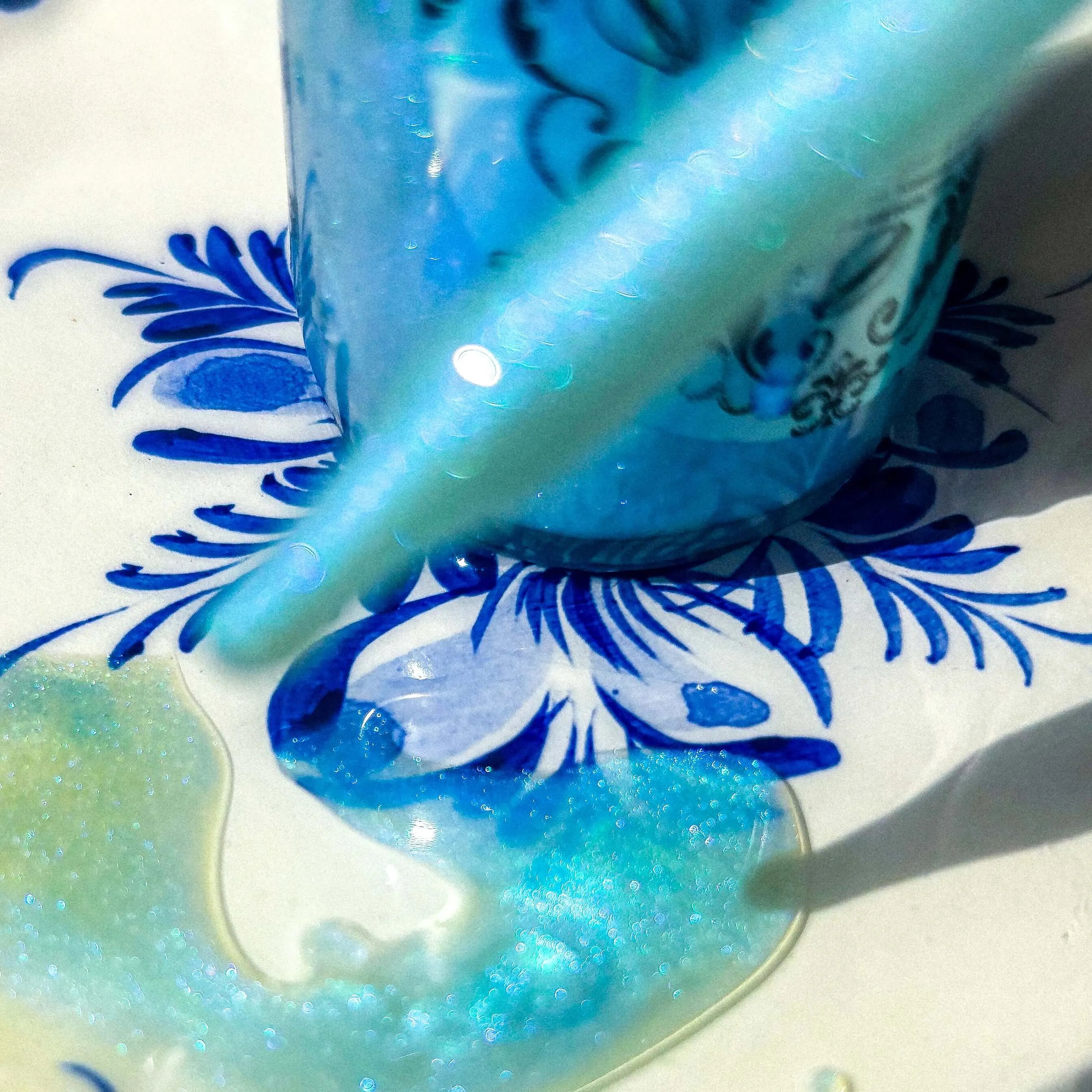 Rainha do Mar Iridescent Blue Shimmer Glow Oil