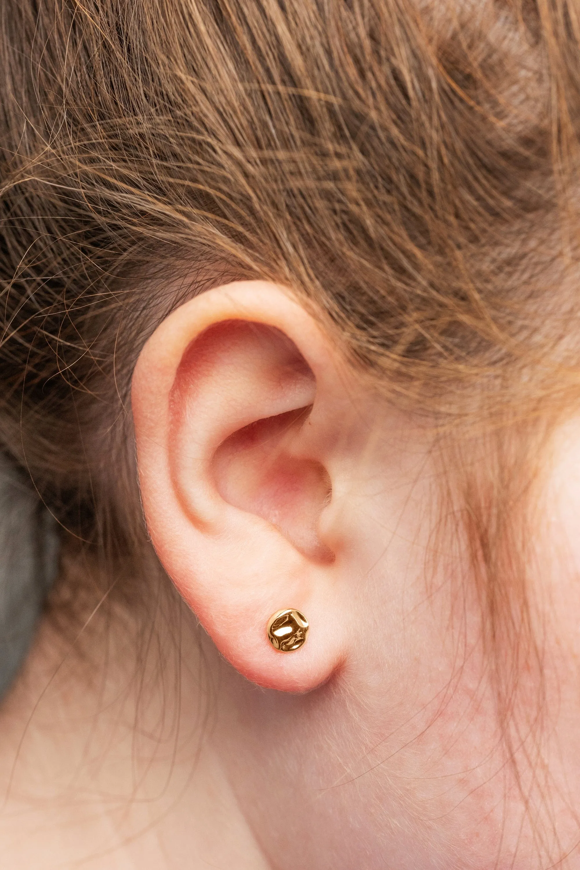 Ready to Ship - Textured Disc Studs