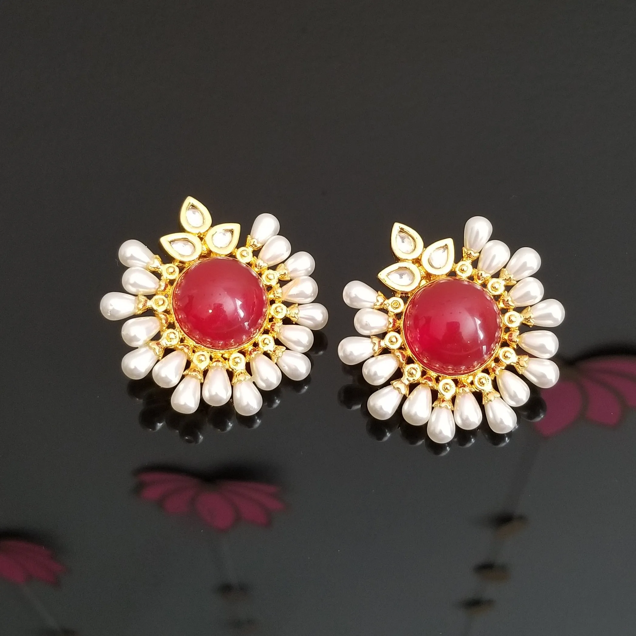 Reserved For Sahithi P Big Pearl Statement Studs