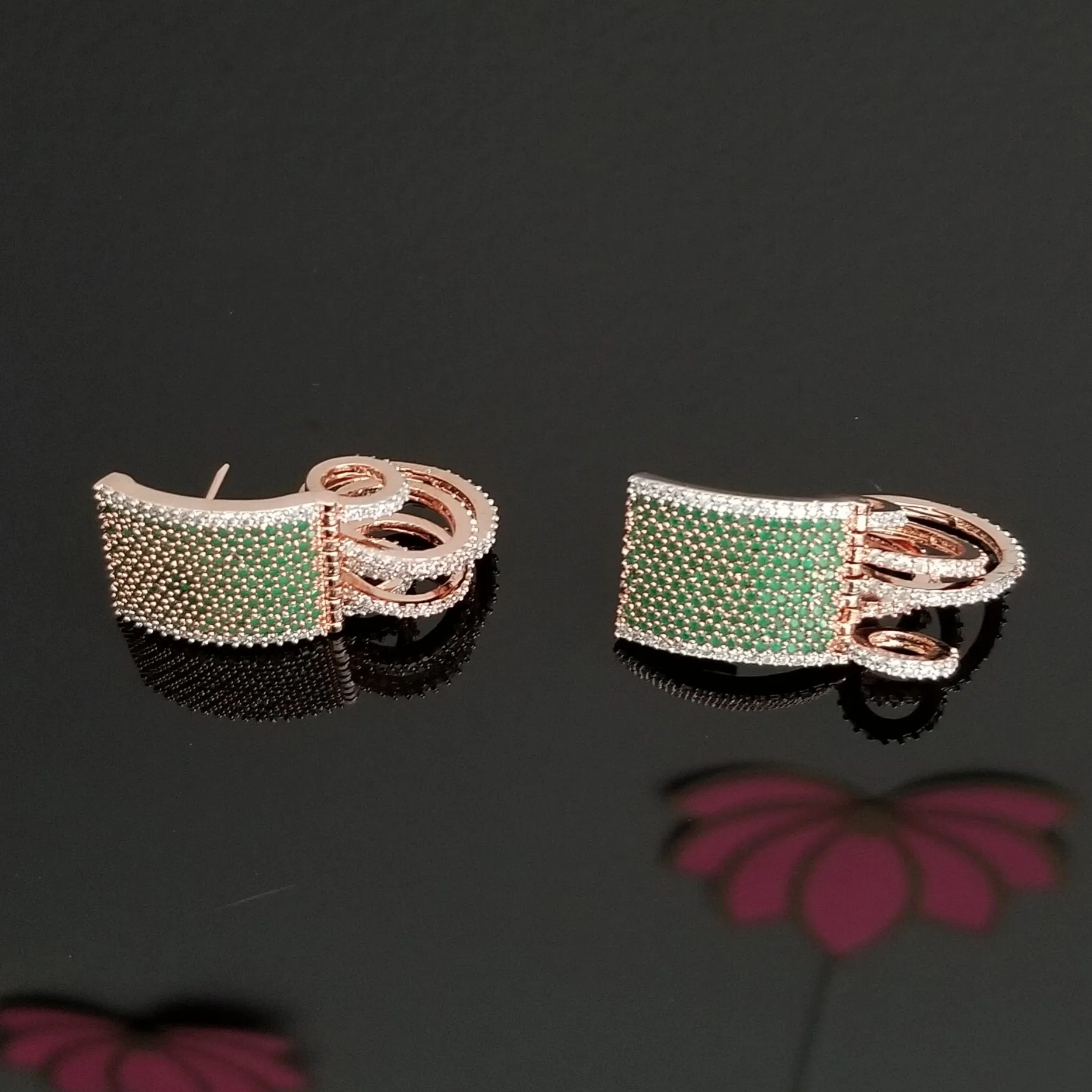 Reserved For Sarvani Bhagi American Diamond Earrings FL6