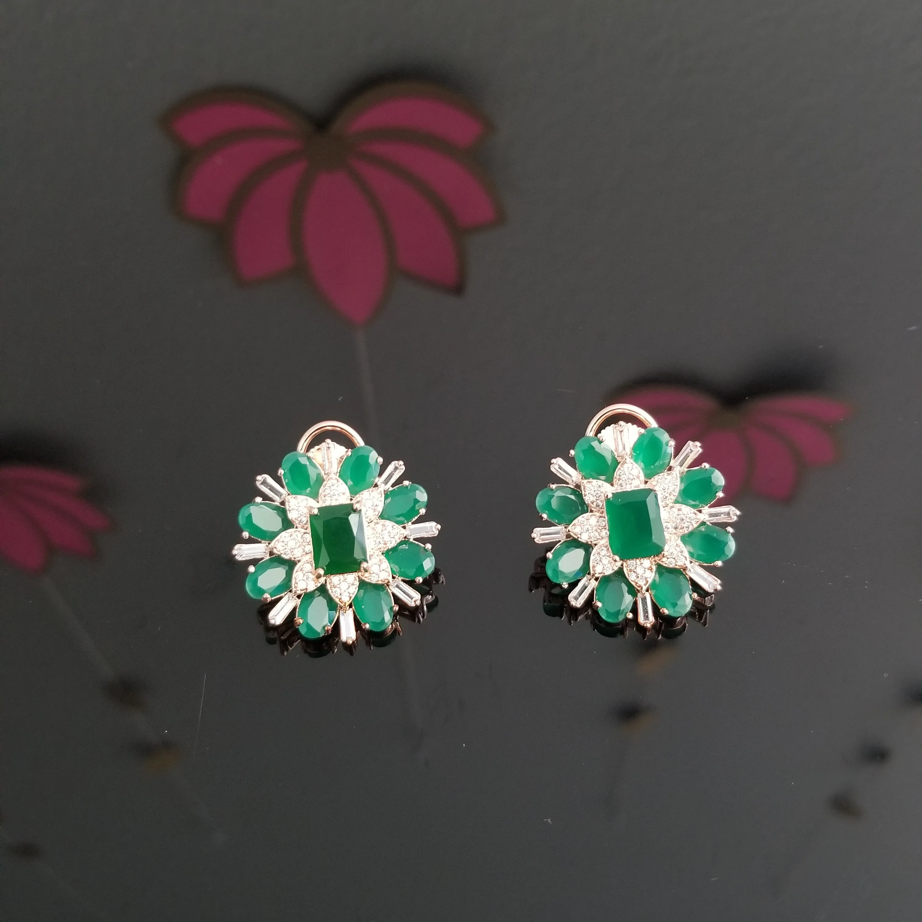 Rose Gold Finish AD Studs