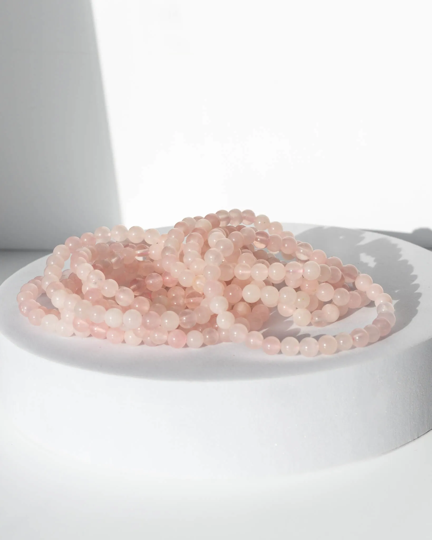 Rose Quartz 6mm Bead Bracelet