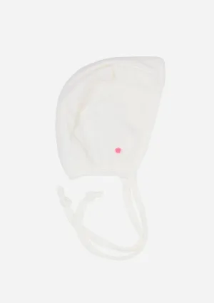 Rose Reversible Bonnet, Ivory