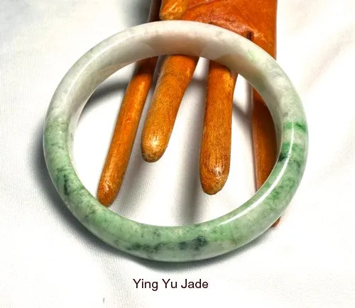 Sale-New Listing  "Balance Your Life" Yin and Yang Burmese Jadeite Bangle Bracelet 57.5 mm (BB3013)