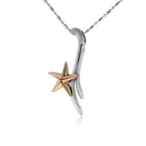 Satin Finish Sea Star Pendant