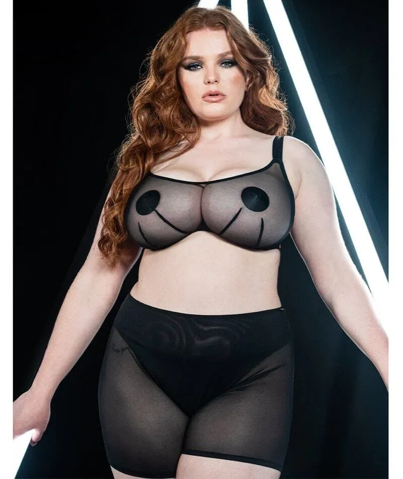 Scantilly Superheroine Bandeau Bra - Black