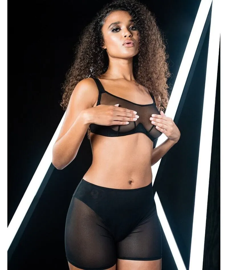 Scantilly Superheroine Bandeau Bra - Black
