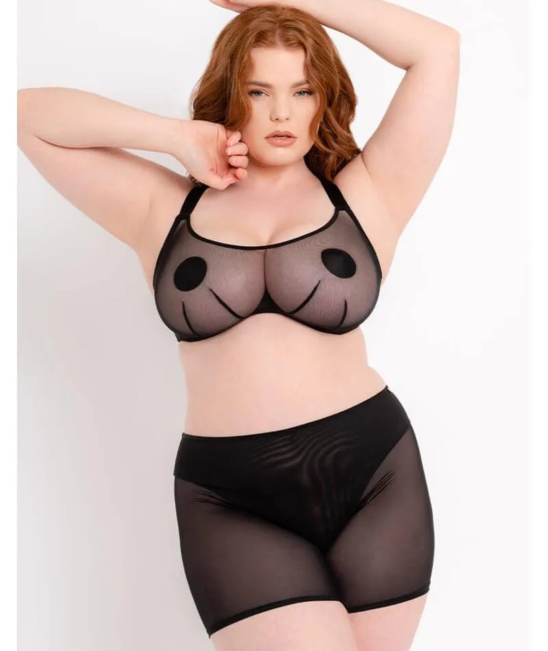 Scantilly Superheroine Bandeau Bra - Black