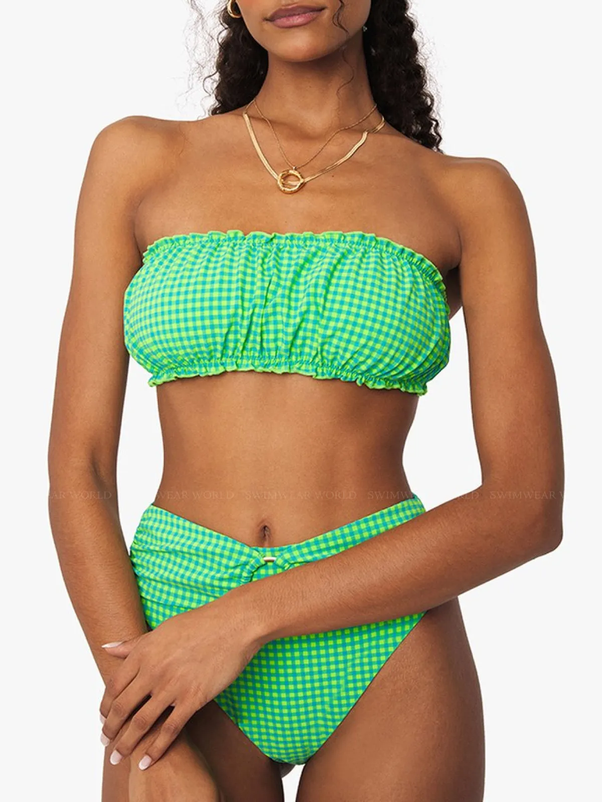 Scrunchie Bandeau-O-Ring Bikini ::RET