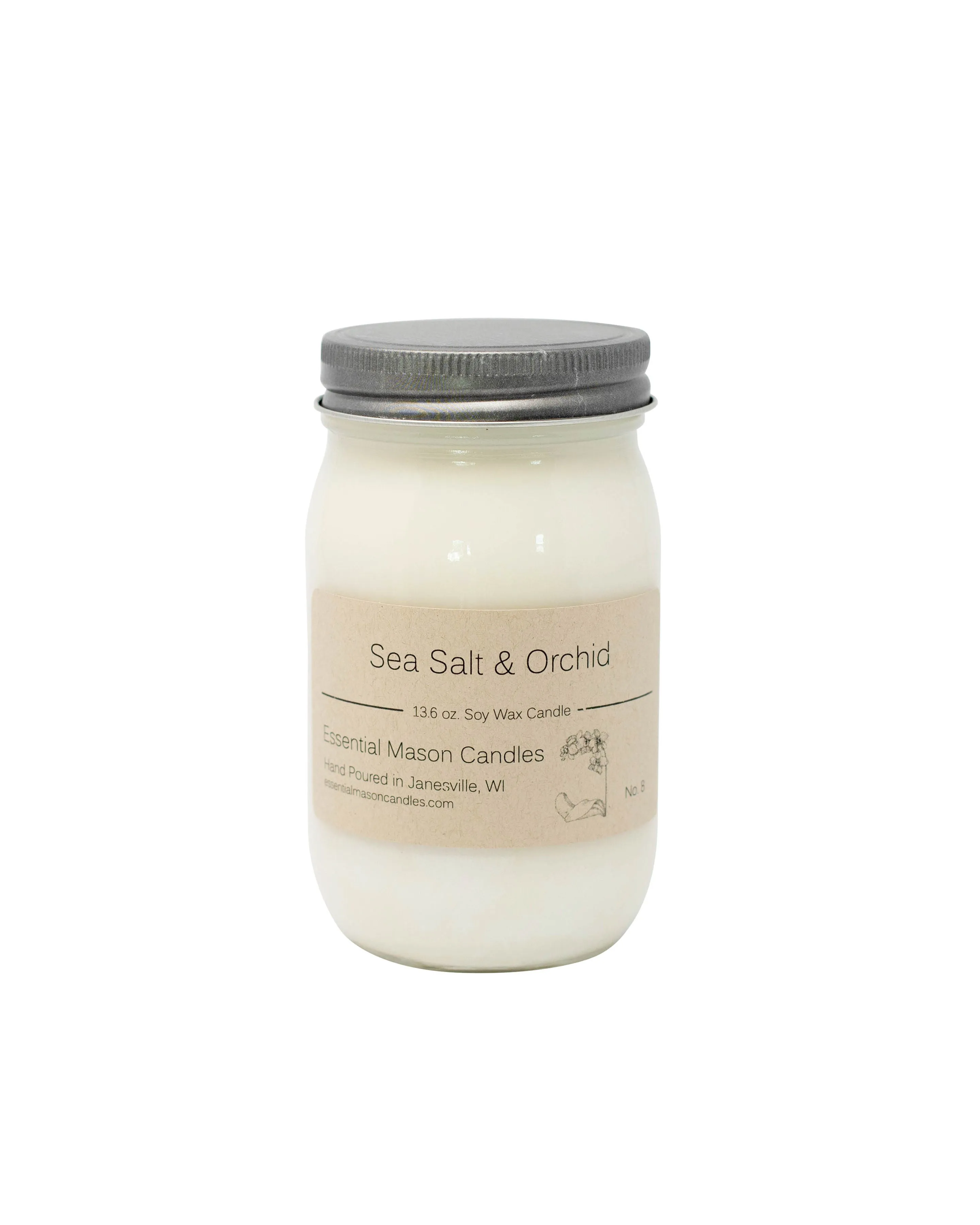 Sea Salt & Orchid Soy Candle - 13.6 oz