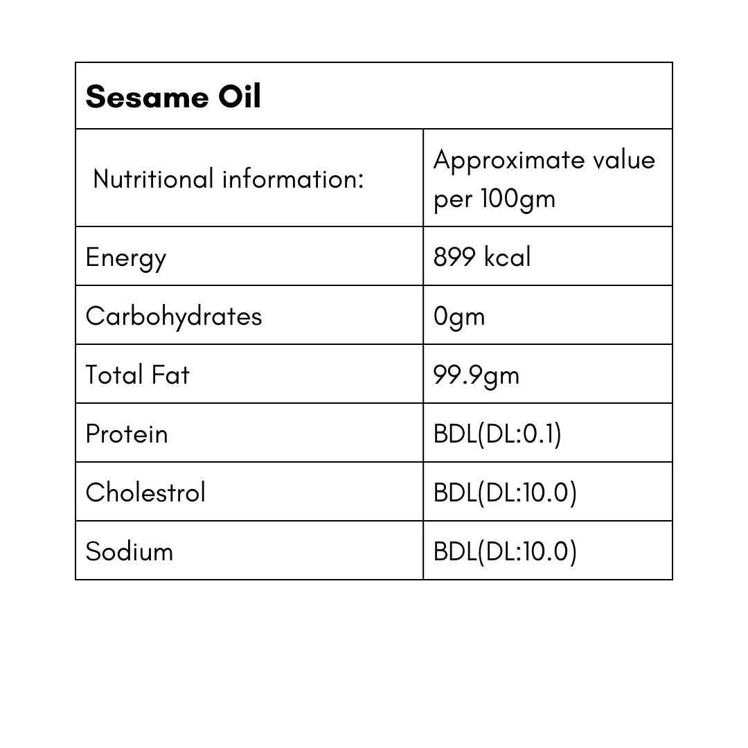 Sesame Cold Pressed Oil