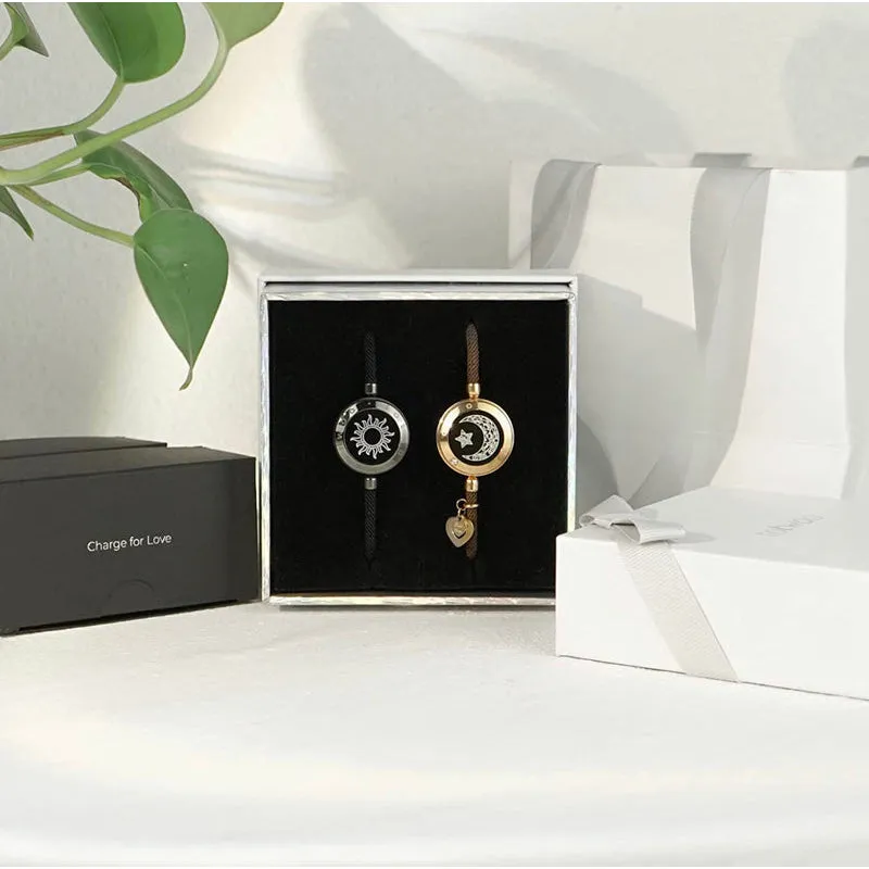 Set Of Two Sun And Moon Smart Bracelets