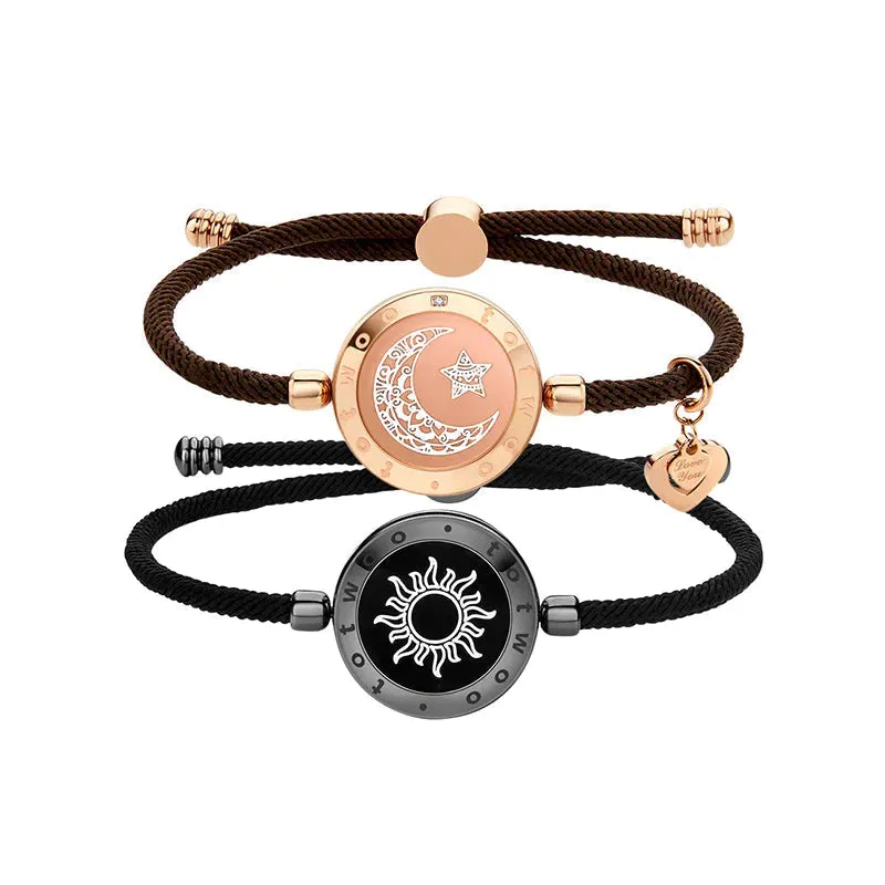 Set Of Two Sun And Moon Smart Bracelets