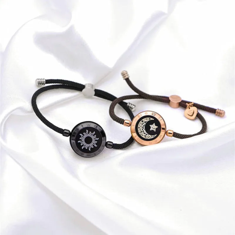 Set Of Two Sun And Moon Smart Bracelets