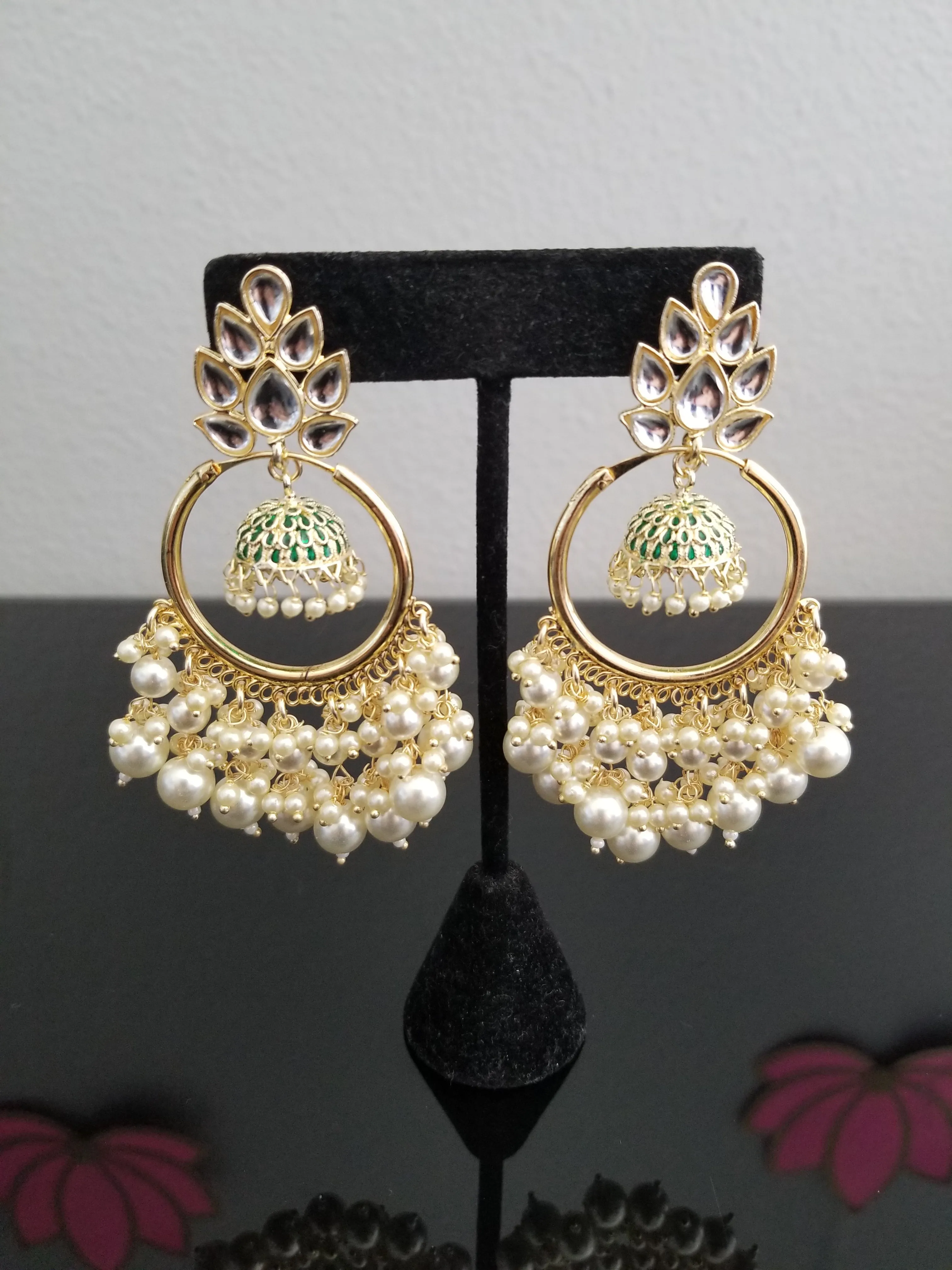 Siri M and Sashi V Indo Western Trendy Earring With Gold Plating H40